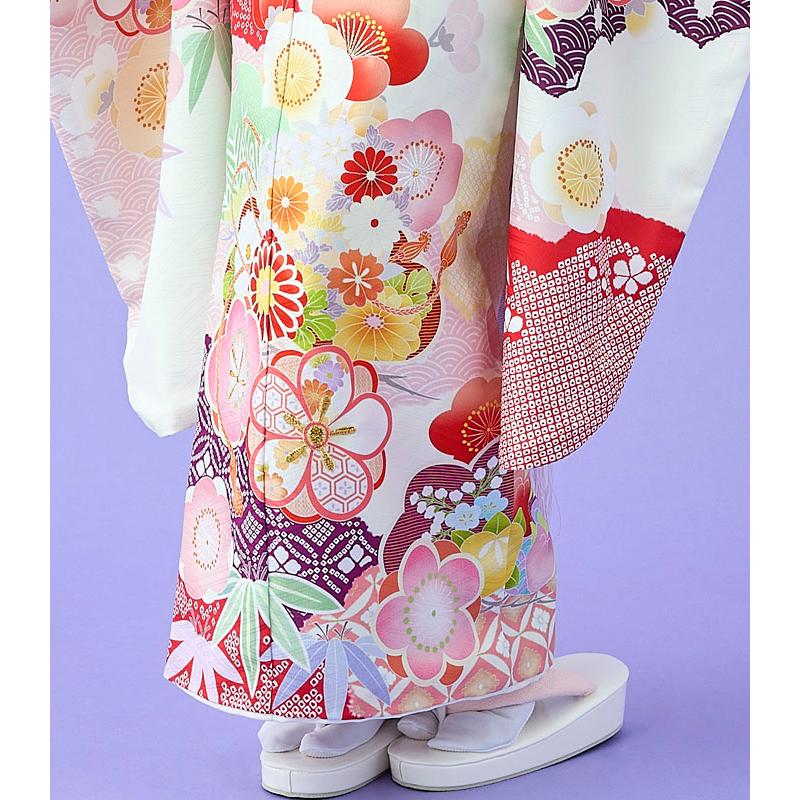 七五三着物 7歳 女の子 四つ身着物 単品 式部浪漫 ブランド 絵羽