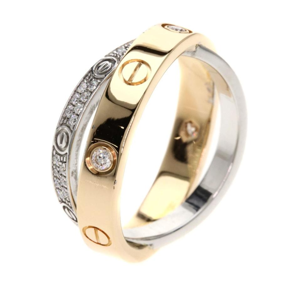 Cartier カルティエ ラブリング パヴェダイヤモンド リング 指輪 K18ピンクゴールド レディース 中古 ブランド京の蔵小牧 通販 Yahoo ショッピング