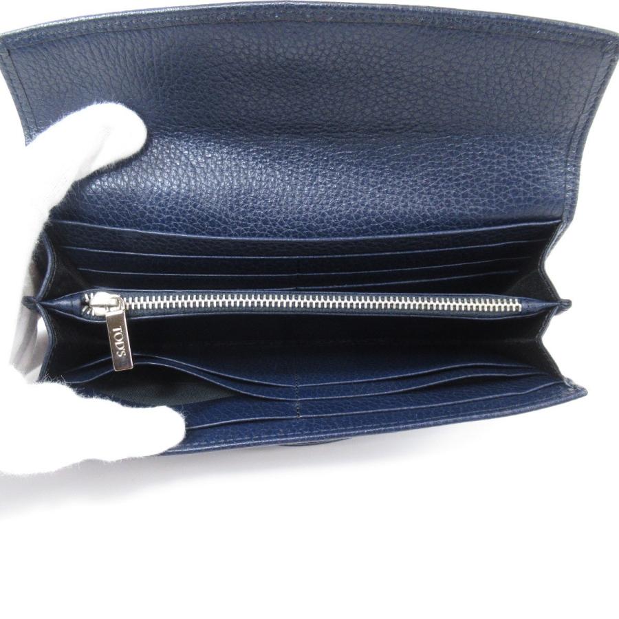 TODS トッズ ロゴ刻印 長財布(小銭入れあり) レザー TODS トッズ ロゴ刻印 長財布(小銭入れあり) レザー