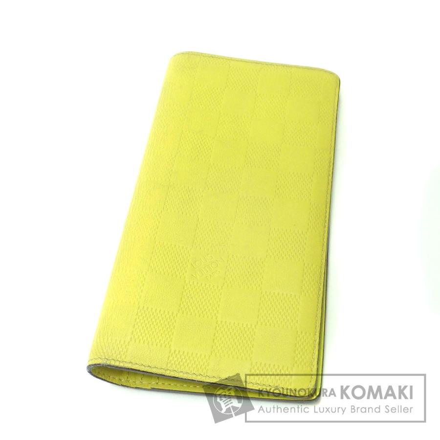 希望者のみラッピング無料 Vuitton Louis ルイ ヴィトン 中古 メンズ ダミエアンフィニ 長財布 小銭入れあり ポルトフォイユブラザ N 財布