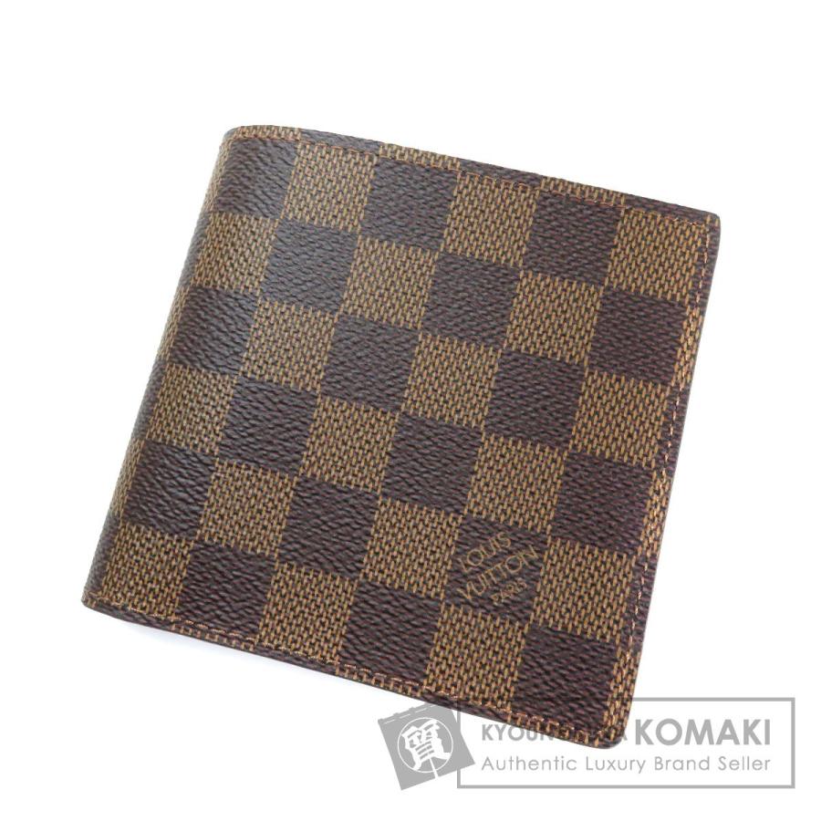 ランキング第1位 Louis Vuitton 中古 メンズ ダミエキャンバス 二つ折り財布 小銭入れあり ポルトフォイユ マルコ N ルイ ヴィトン ルイ ヴィトン 財布