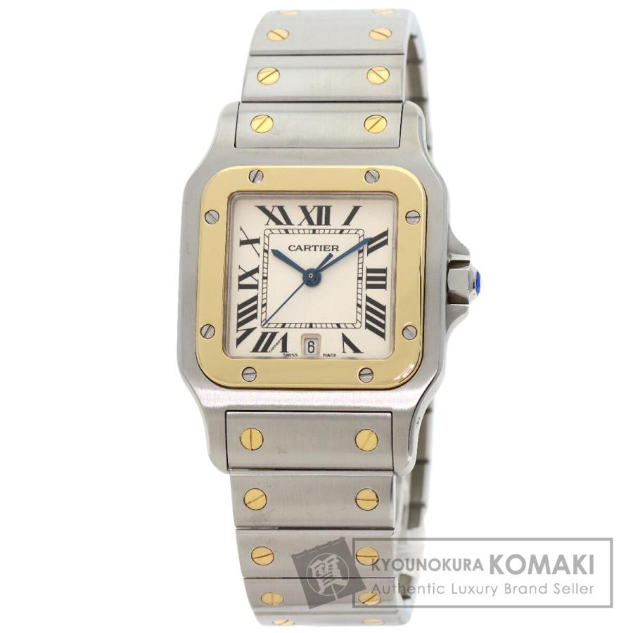 CARTIER カルティエ W20011C4 サントスガルベ LM 腕時計 SS SSxK18YG メンズ [中古] Cartier（カルティエ） W20011C4 サントスガルベ LM 腕時計 ステンレス