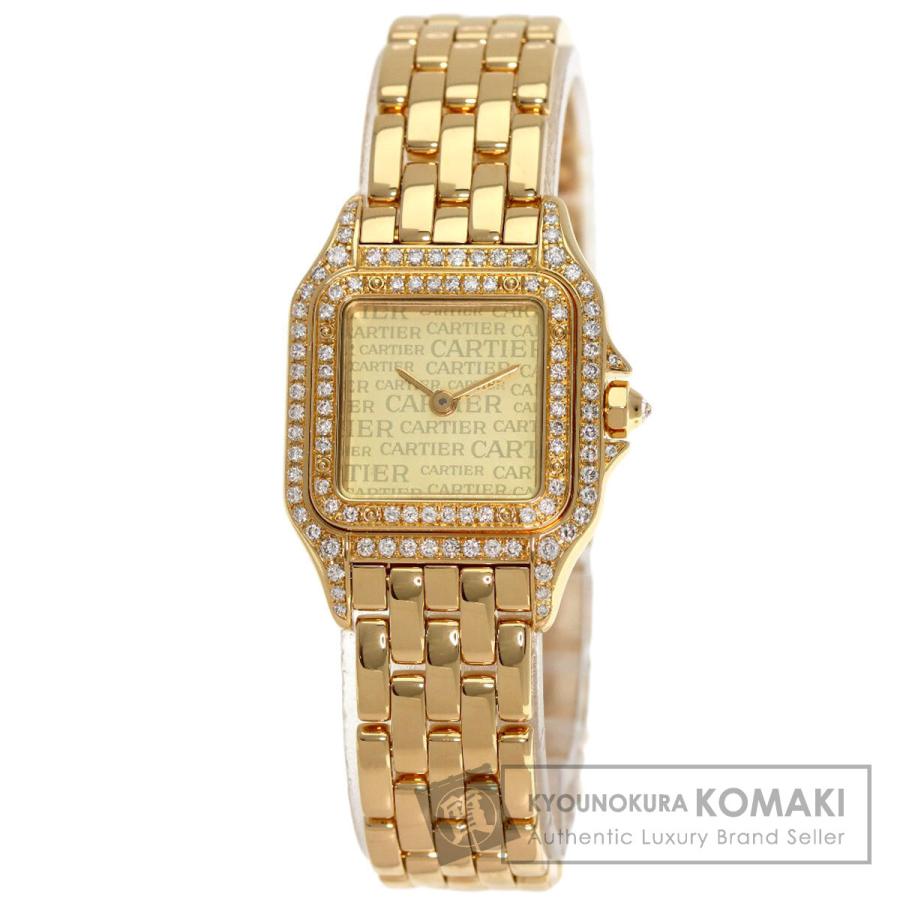 新品カルティエ パンテールSM YGイエローゴールドコマ Cartier（カルティエ） パンテール SM ダイヤモンド 腕時計 K18
