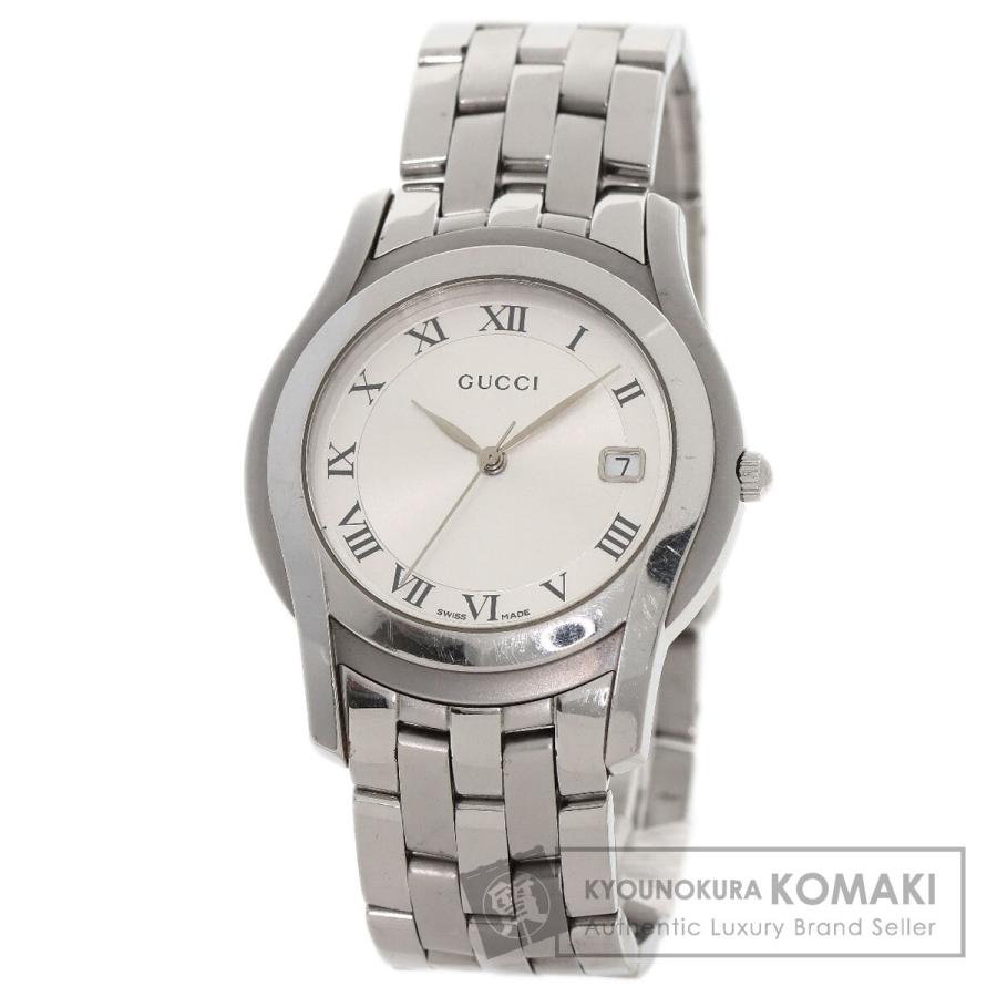 GUCCI（グッチ） 5500M ラウンドフェイス 腕時計 ステンレススチール