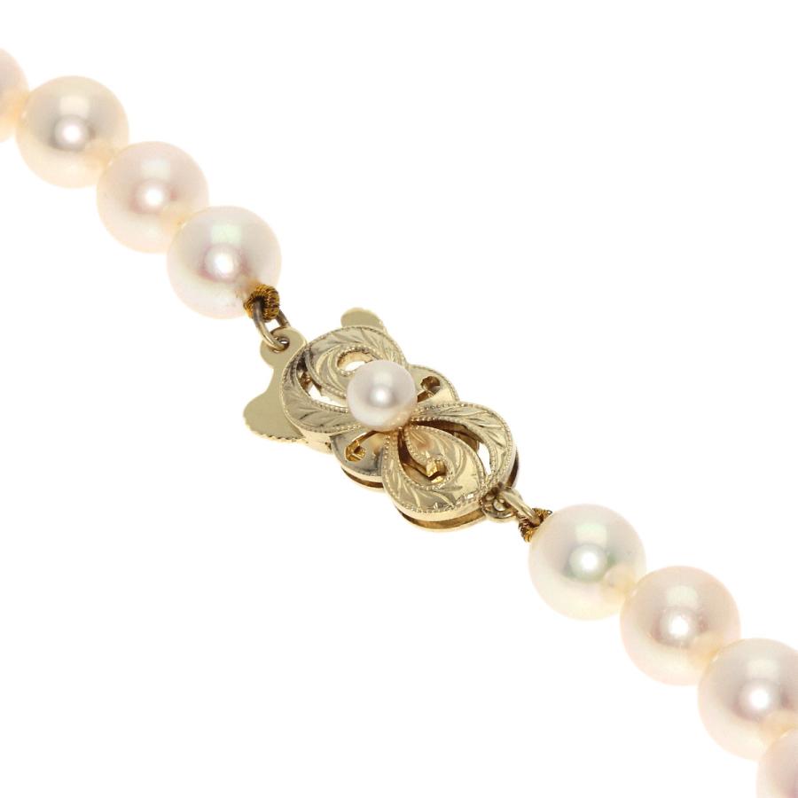 MIKIMOTO ミキモト パール 真珠 ロング ネックレス K14イエローゴールド レディース 中古_2