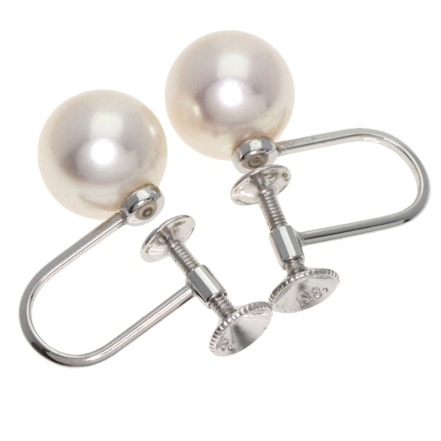 MIKIMOTO（ミキモト） パール 真珠 Mチャーム付き イヤリング 2点 
