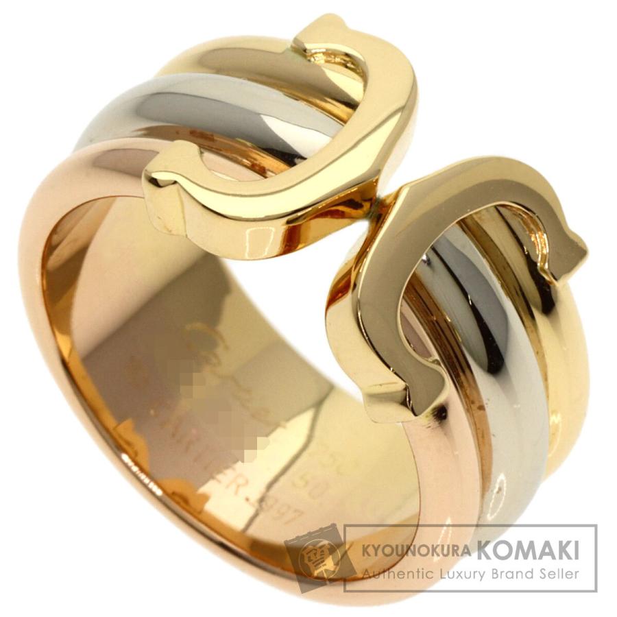 箱付美品! Cartier カルティエ K18 2C ゴールド リング 指輪 Cartier（カルティエ） 2Cリング LM #50 リング・指輪 K18イエロー