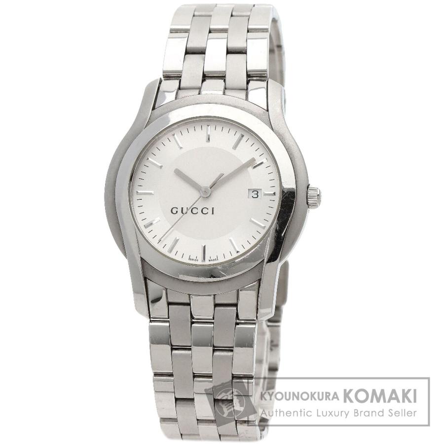 GUCCI（グッチ） 5500XL ラウンドフェイス 腕時計 ステンレススチール