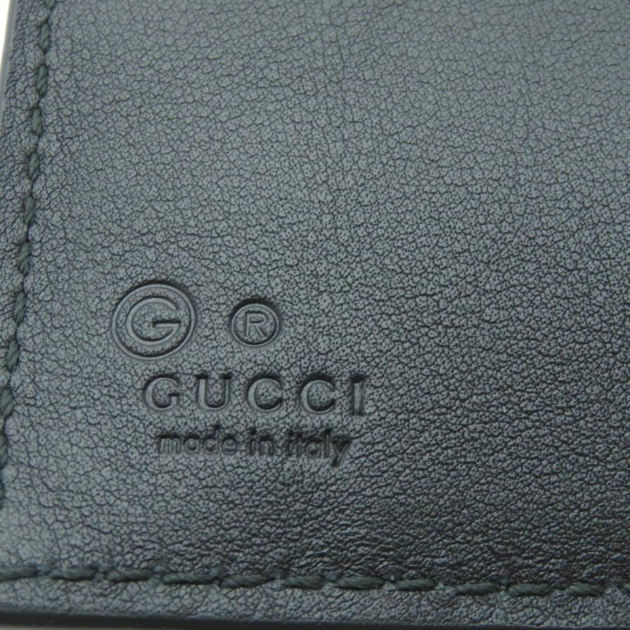 GUCCI グッチ 150413 GGシグネチャー マイクロシマ アウトレット 二つ折り財布（小銭入れあり） カーフ レディース [中古] GUCCI（グッチ） 150413 GGシグネチャー マイクロシマ アウトレット 二