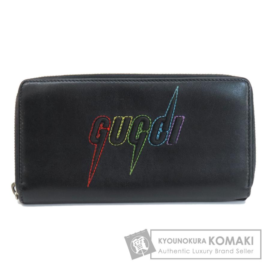 GUCCI グッチ 597677 エンブリロイダリー 長財布（小銭入れあり） レザー レディース [中古] GUCCI（グッチ） 597677 エンブリロイダリー 長財布（小銭入れあり