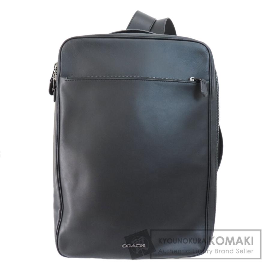 コーチ バックパック ペブルドレザー リュック　ブラック 本革 COACH（コーチ） C6877 3WAY リュック・デイパック レザー レディース