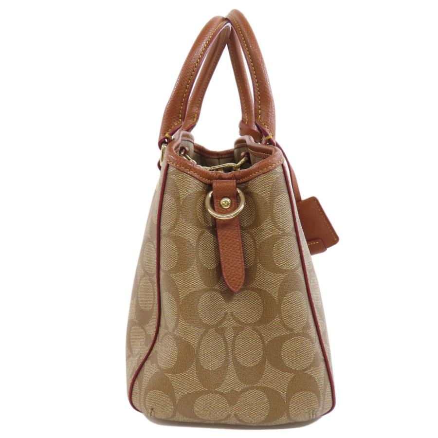 COACH（コーチ） F34605 シグネチャー 2WAY ハンドバッグ PVC 