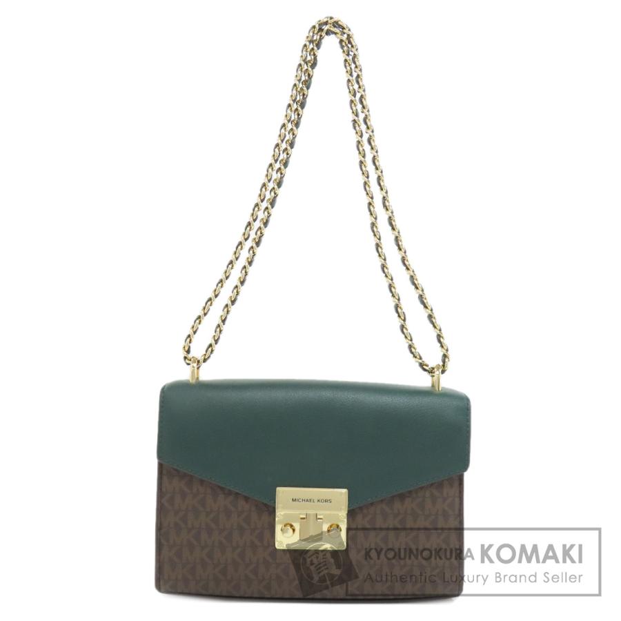 未使用 マイケルコース チェーンショルダーバッグ シグネチャー 新品 極美品 MICHAEL KORS（マイケルコース） MKシグネチャー チェーンバッグ