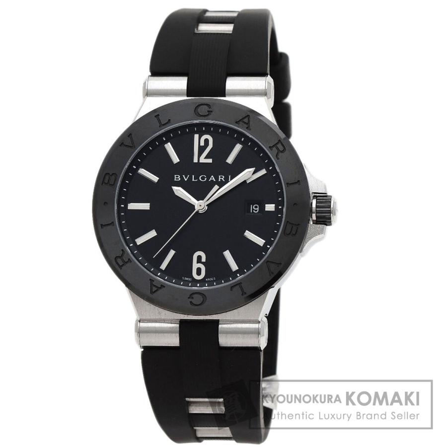 BVLGARI ブルガリ DG42SC ディアゴノ セラミック 腕時計 SS ラバー セラミック メンズ [中古] BVLGARI（ブルガリ） DG42SC ディアゴノ セラミック 腕時計 ステンレス