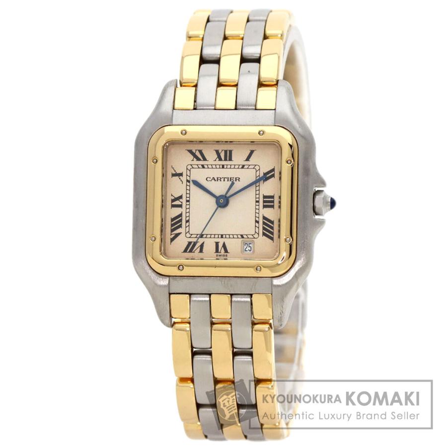CARTIER カルティエ W25028B8 パンテール MM 3ロウ 腕時計 SS SSxK18YG ボーイズ [中古] Cartier（カルティエ） W25028B8 パンテール MM 3ロウ 腕時計