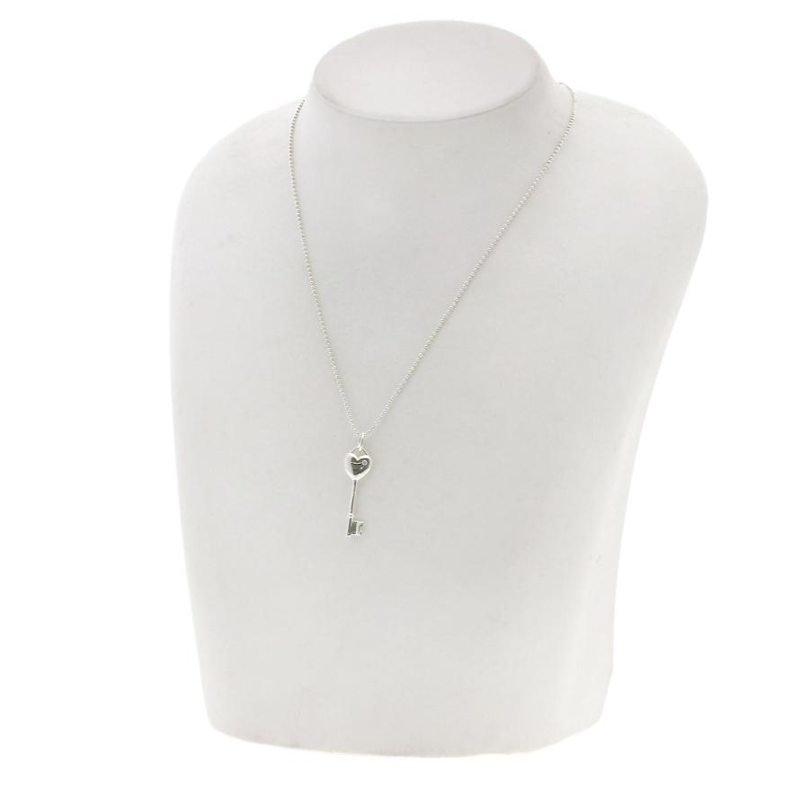 TIFFANY&Co. ティファニー ハートキー 1P ダイヤモンド ネックレス シルバー レディース 中古_3