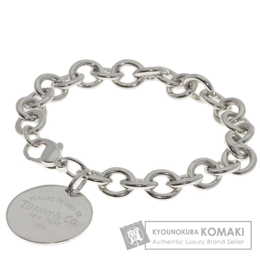 美品 Tiffany&Co. ティファニーリターントゥー シルバー ブレスレット TIFFANY&Co.（ティファニー） リターントゥ ラウンド ブレスレット