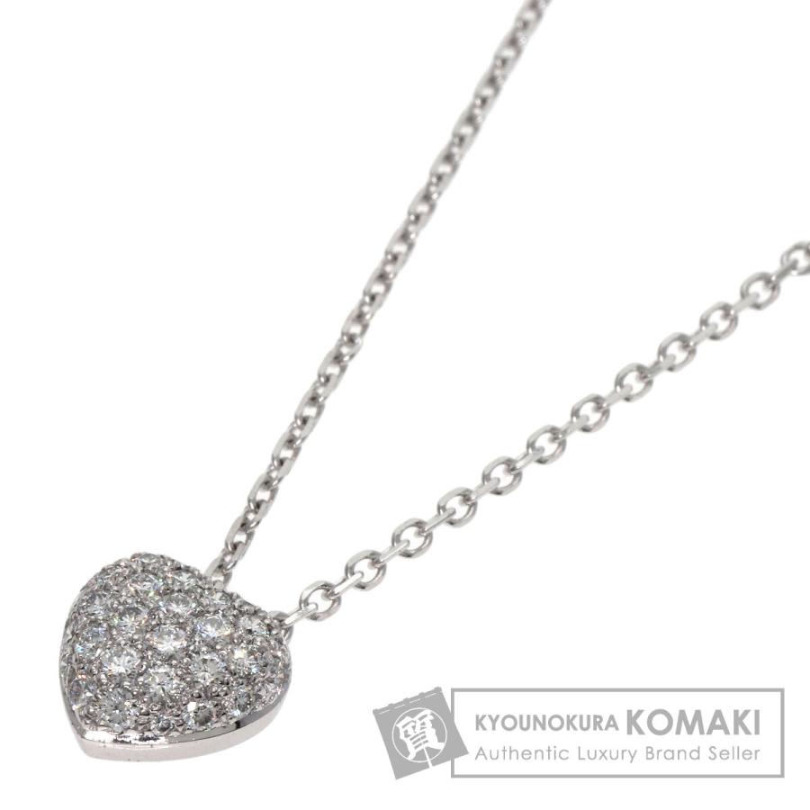 Cartier（カルティエ） ハート パヴェ ダイヤモンド ネックレス K18 