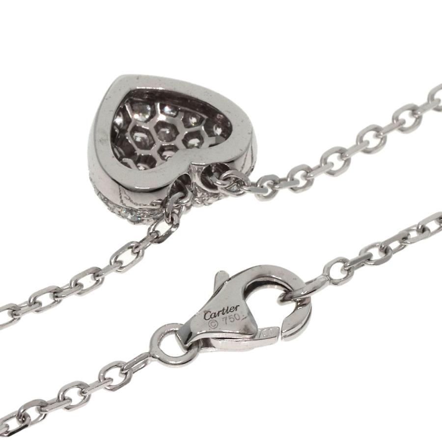 Cartier（カルティエ） ハート パヴェ ダイヤモンド ネックレス K18 