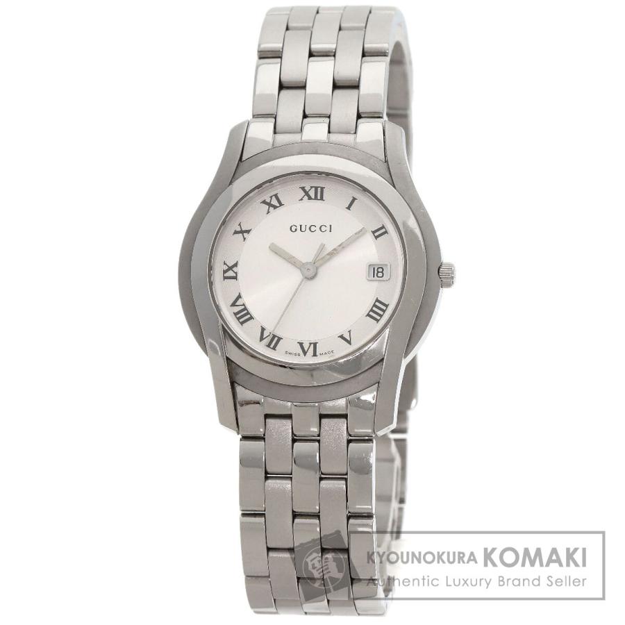 GUCCI（グッチ） 5500M ラウンドフェイス 腕時計 ステンレススチール