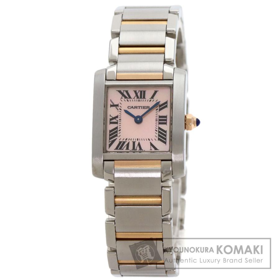 CARTIER カルティエ W51027Q4 タンクフランセーズ SM 腕時計 SS SSxK18PG レディース [中古] Cartier（カルティエ） W51027Q4 タンクフランセーズ SM 腕時計