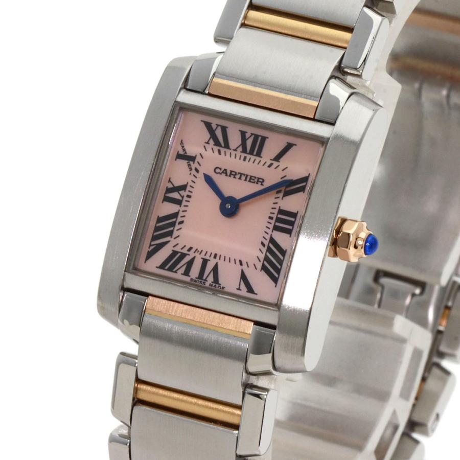 CARTIER カルティエ W51027Q4 タンクフランセーズ SM 腕時計 SS SSxK18PG レディース [中古] Cartier（カルティエ） W51027Q4 タンクフランセーズ SM 腕時計