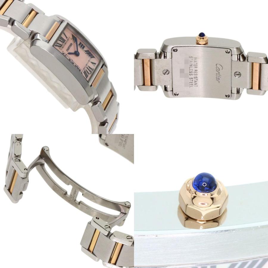 CARTIER カルティエ W51027Q4 タンクフランセーズ SM 腕時計 SS SSxK18PG レディース [中古] Cartier（カルティエ） W51027Q4 タンクフランセーズ SM 腕時計