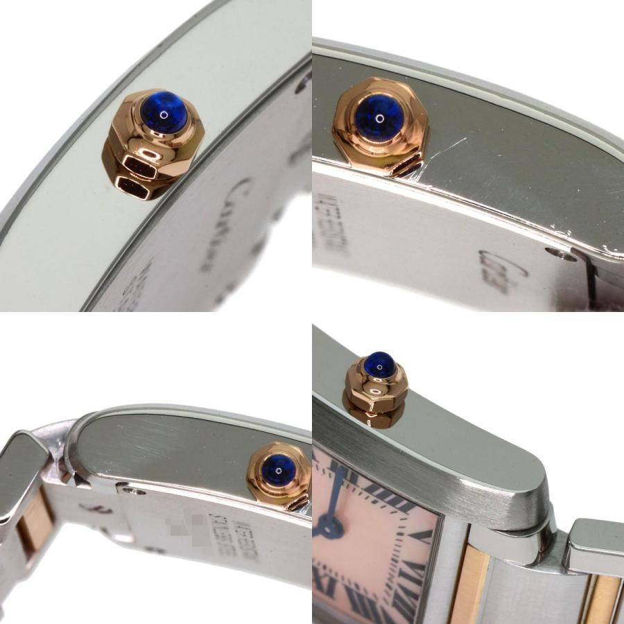 CARTIER カルティエ W51027Q4 タンクフランセーズ SM 腕時計 SS SSxK18PG レディース [中古] Cartier（カルティエ） W51027Q4 タンクフランセーズ SM 腕時計