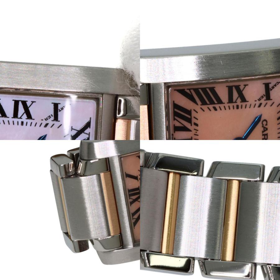CARTIER カルティエ W51027Q4 タンクフランセーズ SM 腕時計 SS SSxK18PG レディース [中古] Cartier（カルティエ） W51027Q4 タンクフランセーズ SM 腕時計
