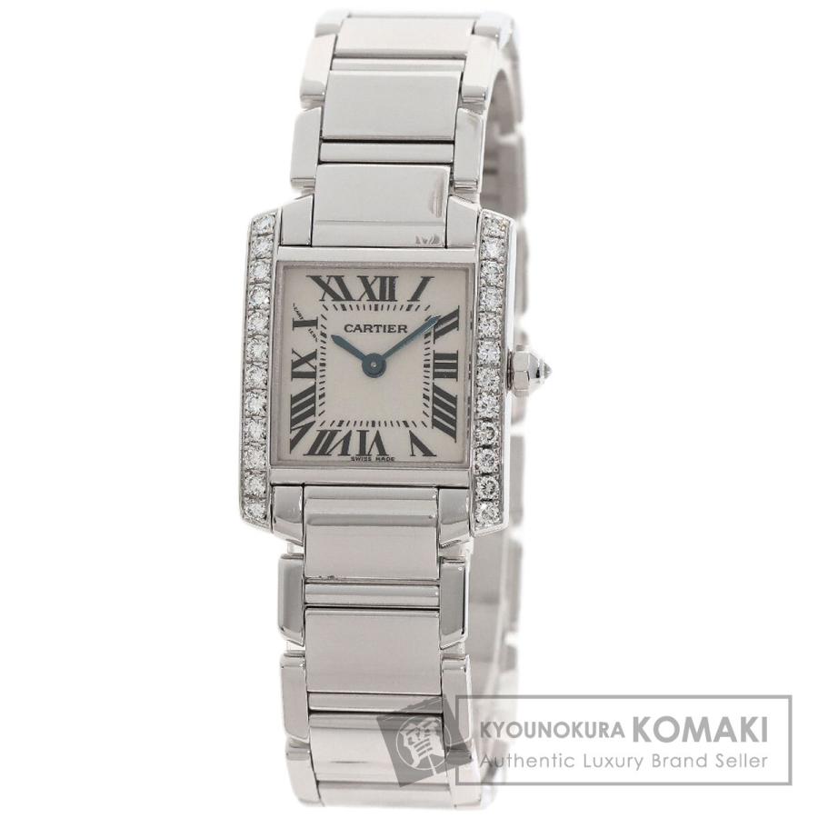 CARTIER カルティエ WE1002S3 タンクフランセーズ SM 腕時計 K18WG K18WG レディース [中古] Cartier（カルティエ） WE1002S3 タンクフランセーズ SM 腕時計 K18