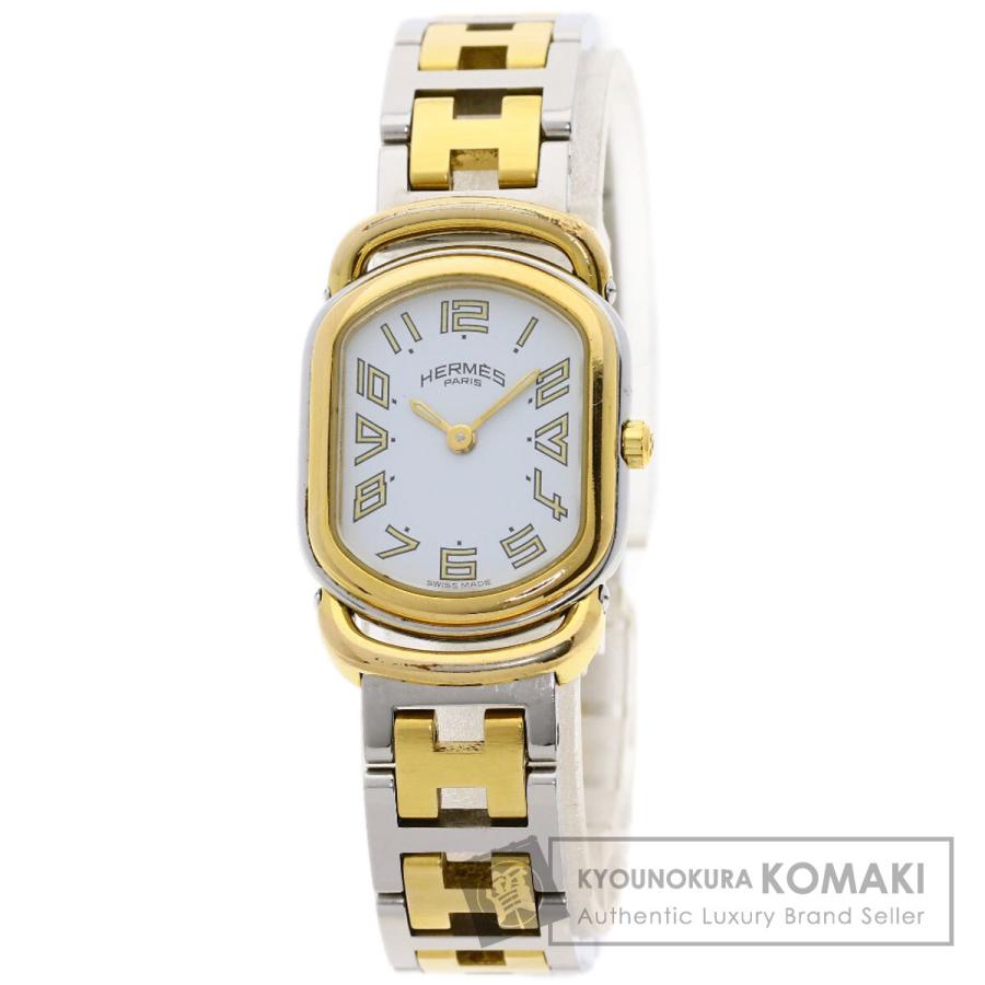 HERMES エルメス RA1.240 ラリー 腕時計 SS SSxGP レディース [中古] HERMES（エルメス） RA1.240 ラリー 腕時計 ステンレススチール SSxGP