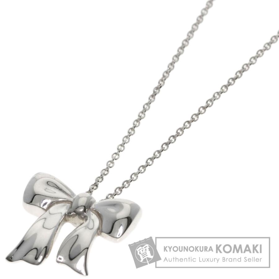 ティファニー ネックレス シルバー リボン 新品未使用 TIFFANY&Co.（ティファニー） リボンモチーフ ネックレス シルバー