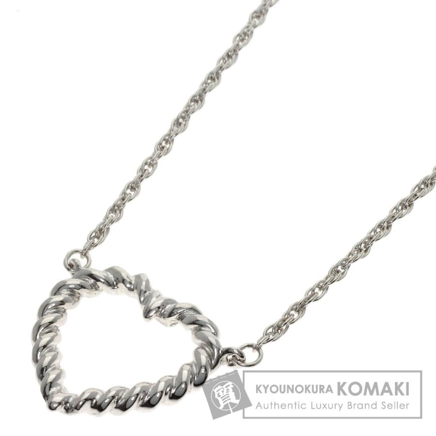ねこ【美品】TIFFANY ティファニー ツイスト ハート ネックレス TIFFANY&Co.（ティファニー） ツイスト ハート ネックレス シルバー