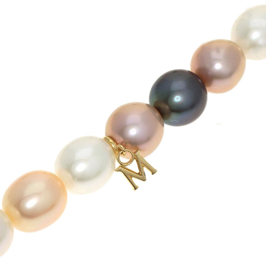 MIKIMOTO（ミキモト） マルチカラー 淡水パール 真珠 ネックレス K18