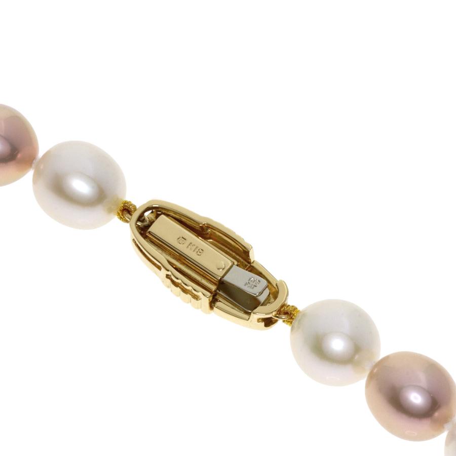MIKIMOTO（ミキモト） マルチカラー 淡水パール 真珠 ネックレス K18