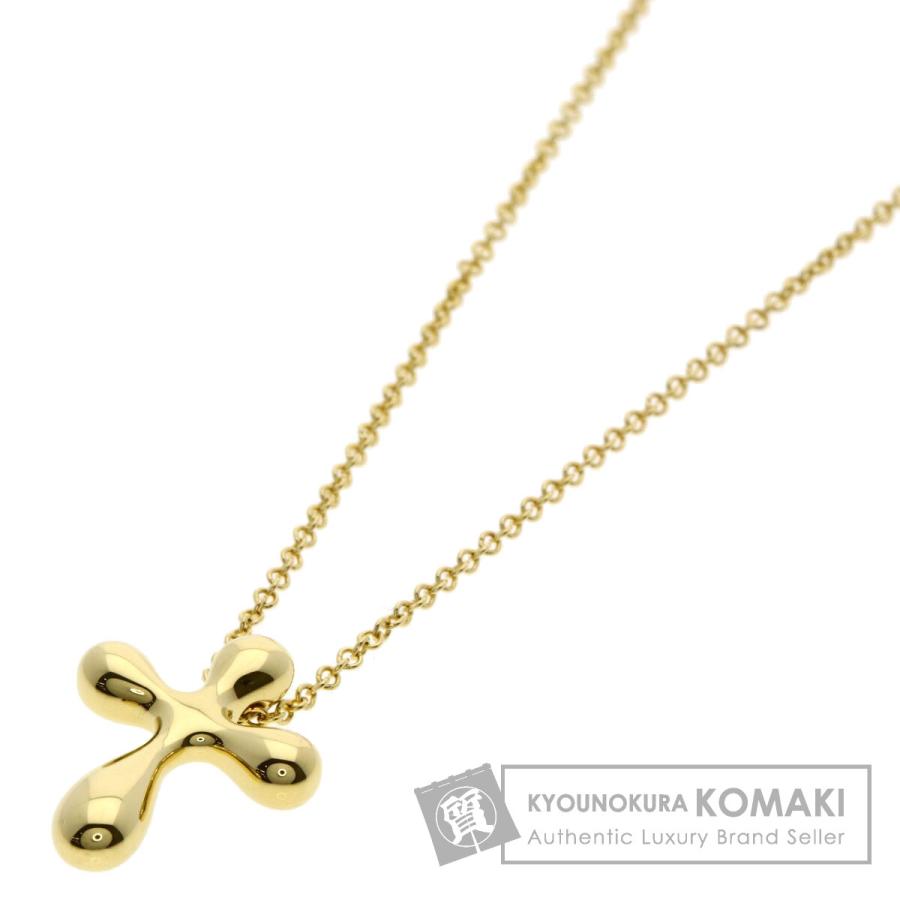 TIFFANY&Co.（ティファニー） スモール クロス ネックレス K18イエロー