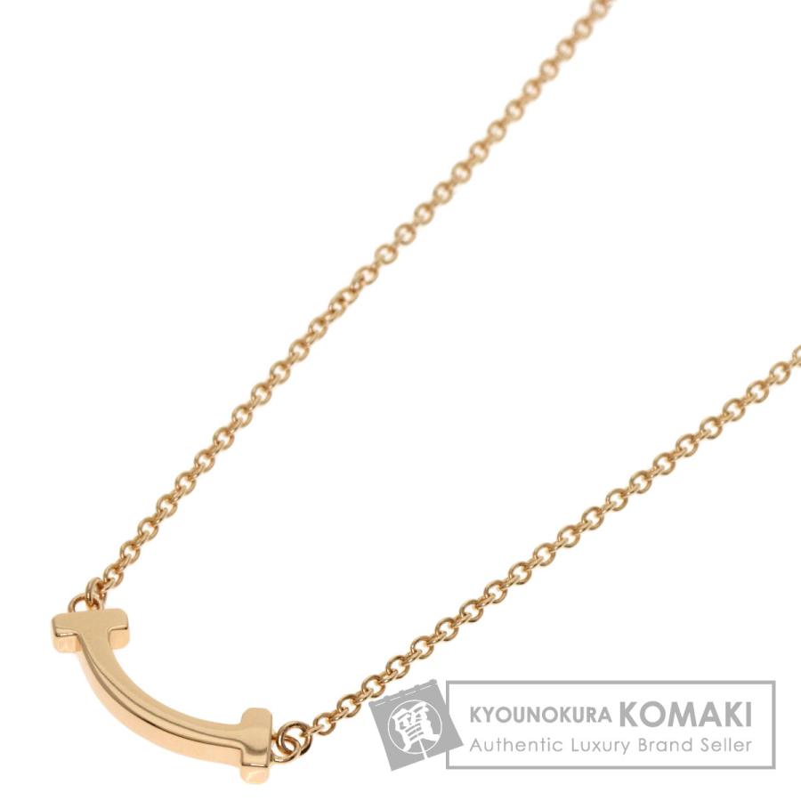 TIFFANY&Co.（ティファニー） Tスマイル ミニ ネックレス K18ピンク