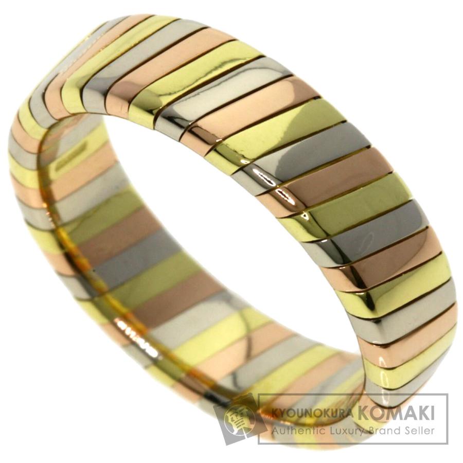 ブルガリ トゥボガス スリーカラーリング K18 750 BVLGARI（ブルガリ） トゥボガス スリーカラー リング・指輪 K18