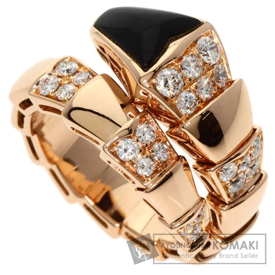 BVLGARI（ブルガリ） セルペンティ オニキス ダイヤモンド M リング