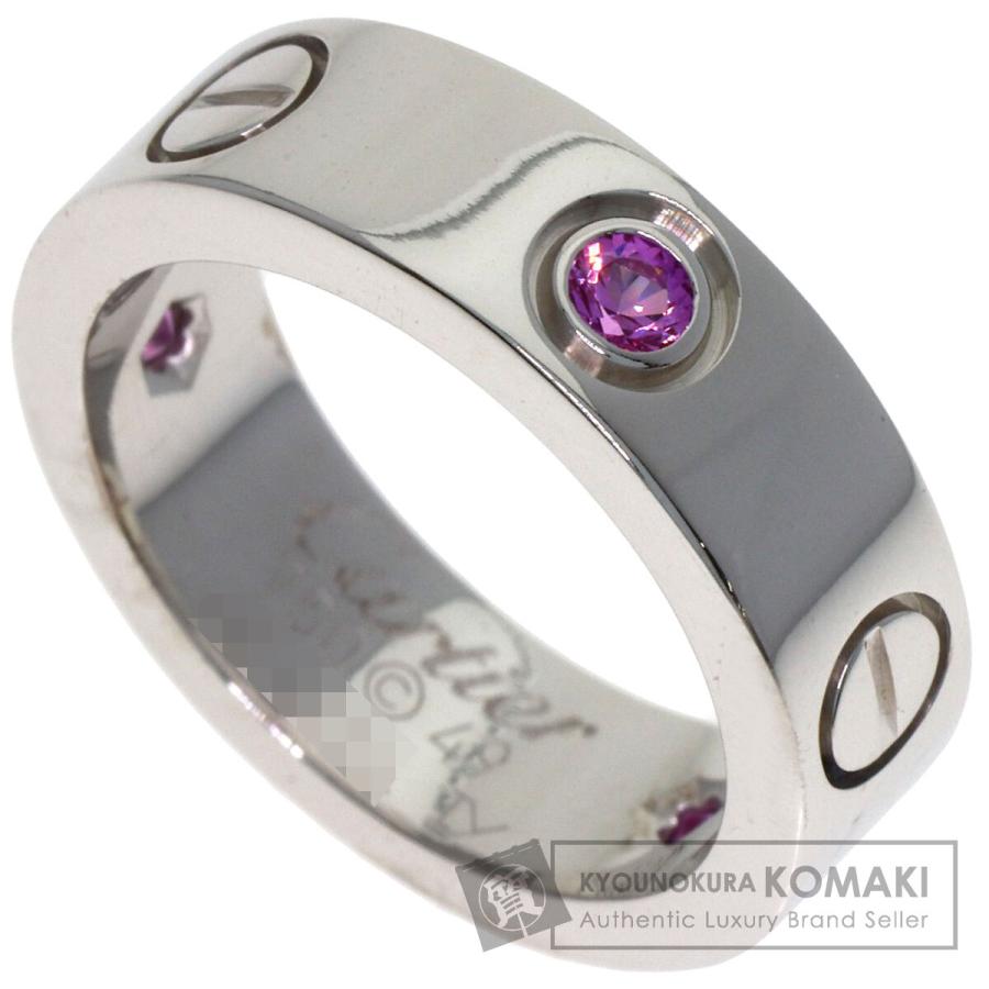 Cartier（カルティエ） ラブリング ハーフ ピンクサファイア #49