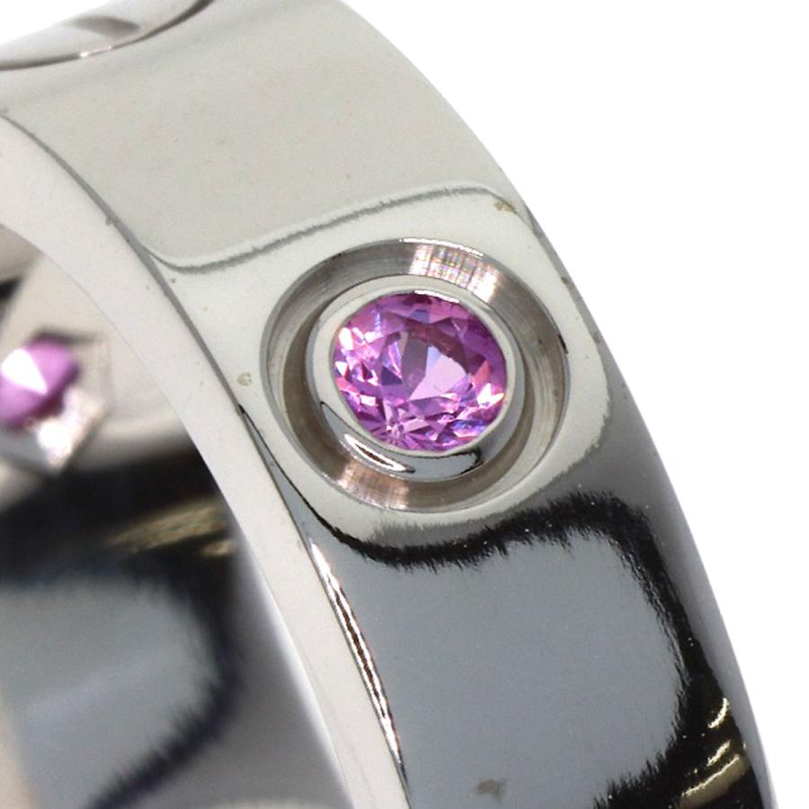 Cartier（カルティエ） ラブリング ハーフ ピンクサファイア #49