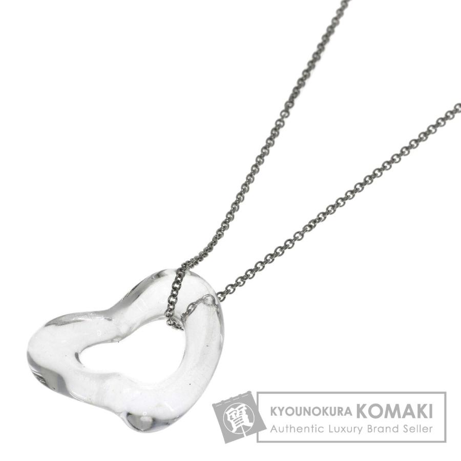 TIFFANY&Co.（ティファニー） オープンハート クリスタル ネックレス 