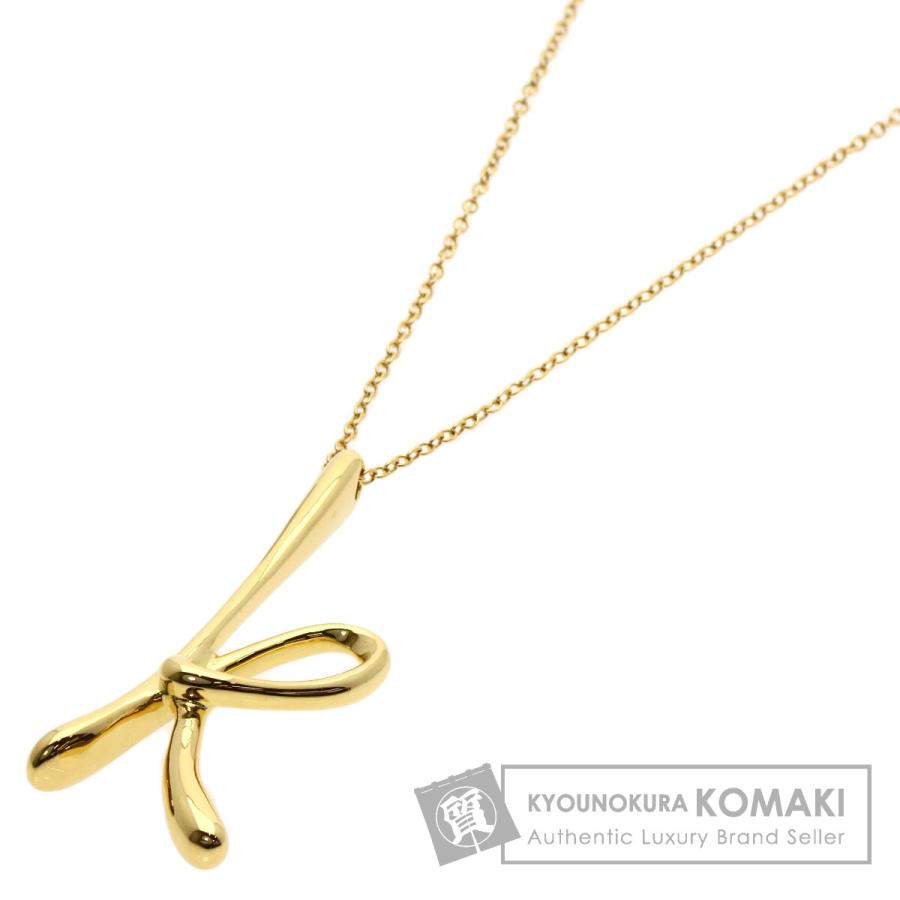 ティファニー　K　イニシャルネックレス TIFFANY&Co.（ティファニー） イニシャル K ミディアム ネックレス K18
