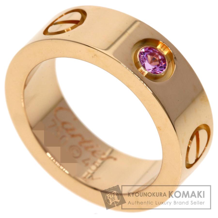 カルティエ　ラブリング　ピンクサファイア　K18 ピンクゴールド　指輪 Cartier（カルティエ） ラブリング 1P ピンクサファイア #45 リング