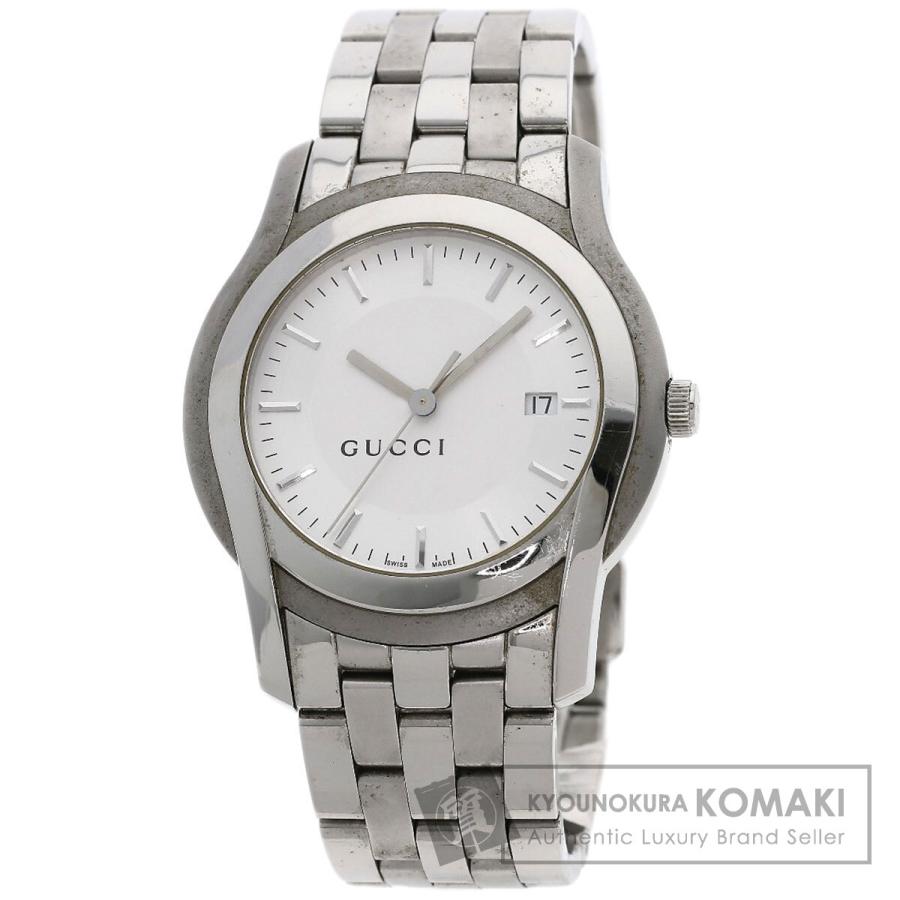 GUCCI（グッチ） 5500XL ラウンドフェイス 腕時計 ステンレススチール