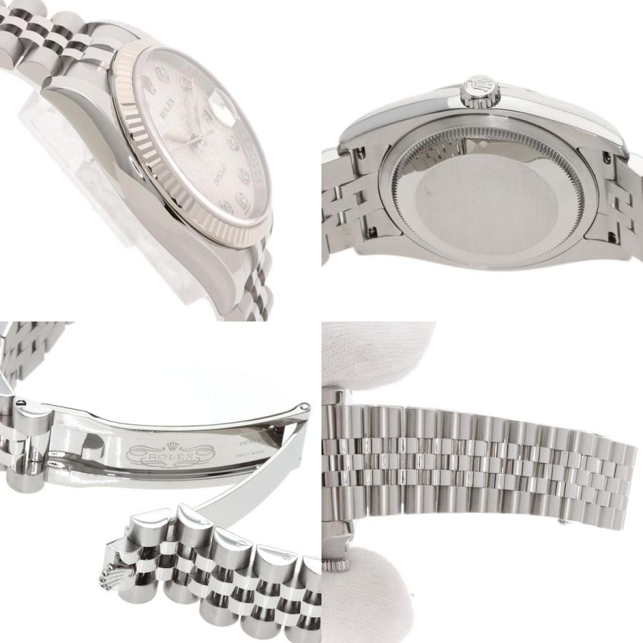 ROLEX（ロレックス） 116234G デイトジャスト 10P ダイヤモンド 腕時計 ステンレススチール SS K18WG メンズ 中古 ...