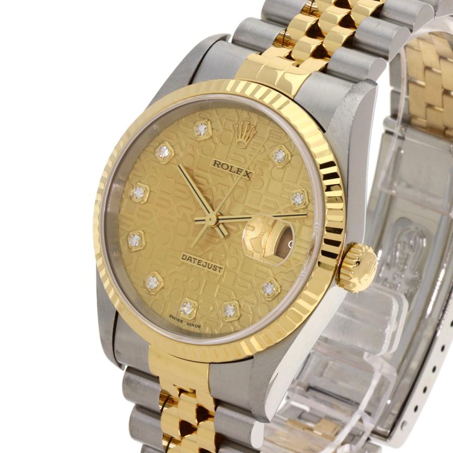 ROLEX（ロレックス） 16233G デイトジャスト 10P ダイヤモンド 腕時計