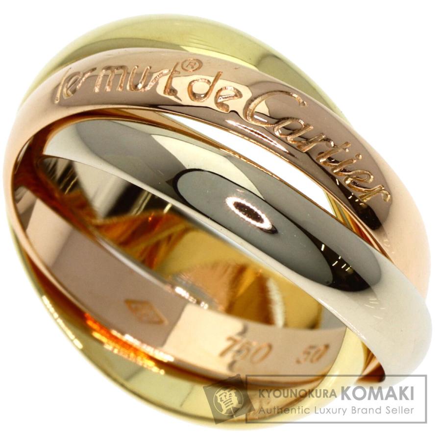 カルティエ トリニティリング K18ゴールド 指輪 50 Cartier（カルティエ） トリニティ #50 リング・指輪 K18イエロー