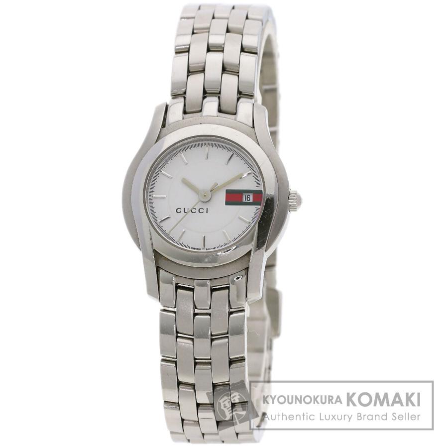 GUCCI（グッチ） 5500L ラウンドフェイス 腕時計 ステンレススチール