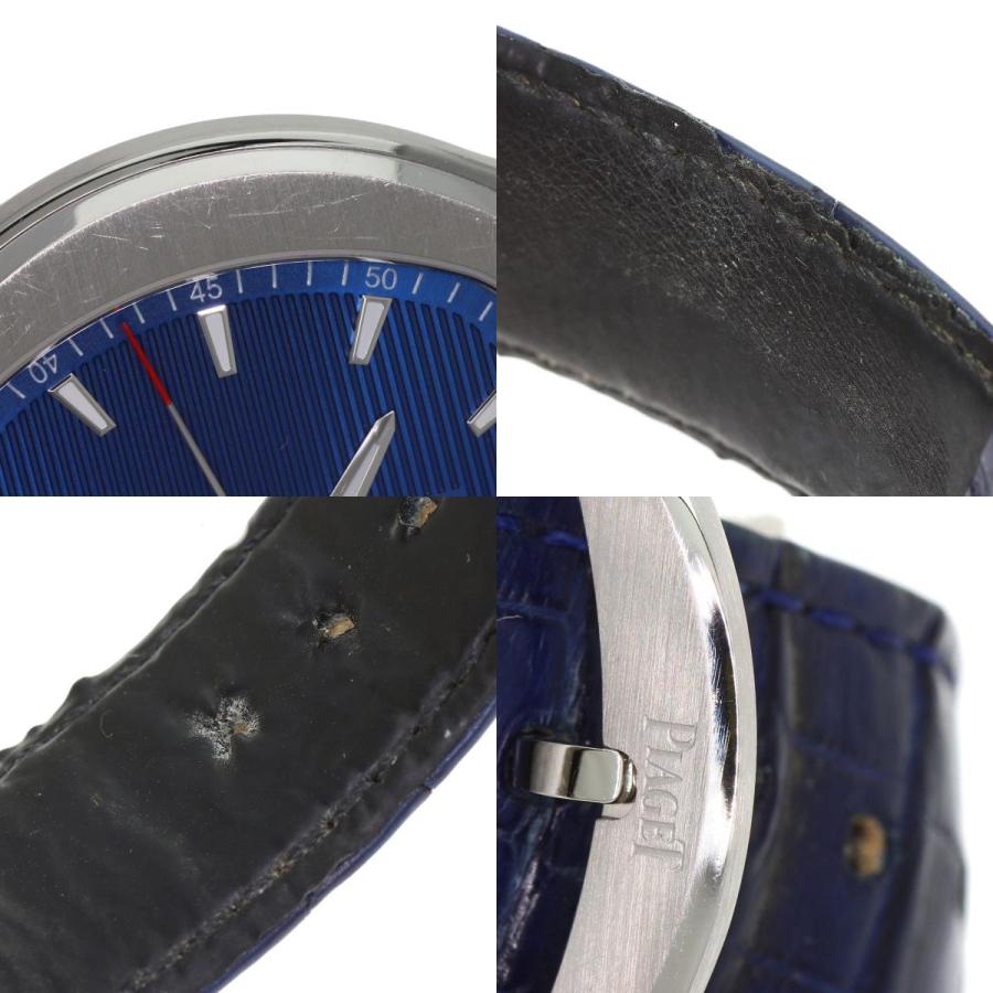 PIAGET ピアジェ G0A43001 ポロ デイト 42mm ブルー 腕時計 SS アリゲーター メンズ [中古] PIAGET（ピアジェ） G0A43001 ポロ デイト 42mm ブルー 腕時計